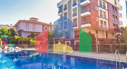 A 4+1 duplex apartment in the Zyumryut - Antalya neighborhood