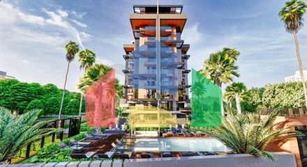 Квартиры планировки 2+1 в микрорайоне Арапсую - Анталия