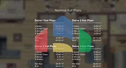 Квартиры планировки 2+1 дуплекс в микрорайоне Хурма - Анталия