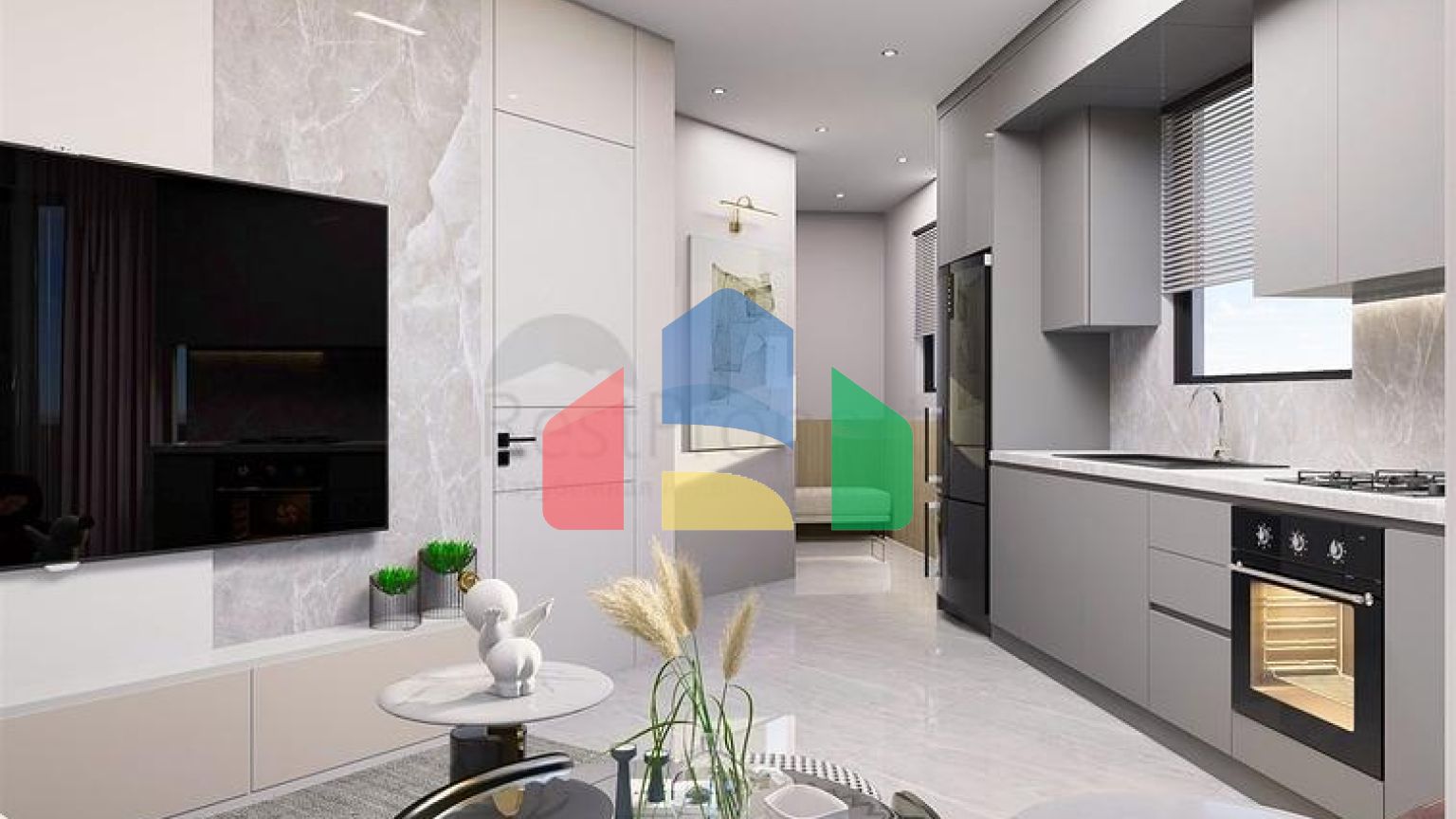 Квартиры планировки 2+1 дуплекс в микрорайоне Хурма - Анталия