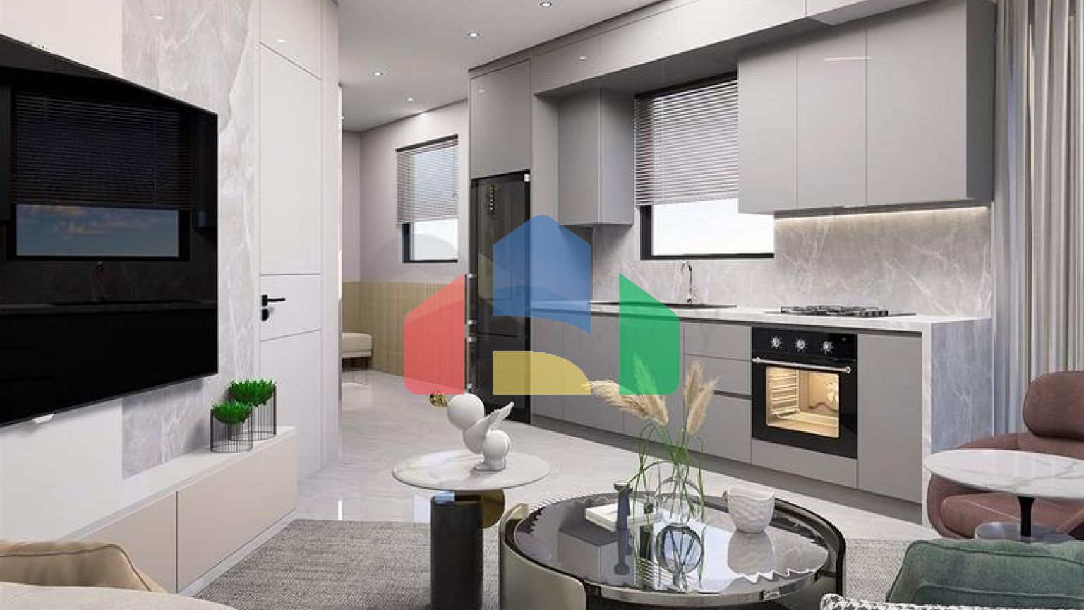 Квартиры планировки 2+1 дуплекс в микрорайоне Хурма - Анталия