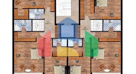 Квартиры планировки 2+1,3+1 и 4+1 дуплекс в микрорайоне Хурма - Анталия Квартиры планировки 2+1,3+1 и 4+1 дуплекс в микрорайоне Хурма - Анталия