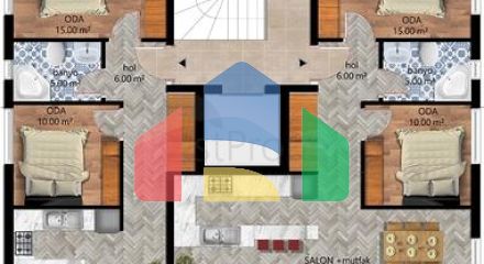 Квартиры планировки 2+1,3+1 и 4+1 дуплекс в микрорайоне Хурма - Анталия Квартиры планировки 2+1,3+1 и 4+1 дуплекс в микрорайоне Хурма - Анталия
