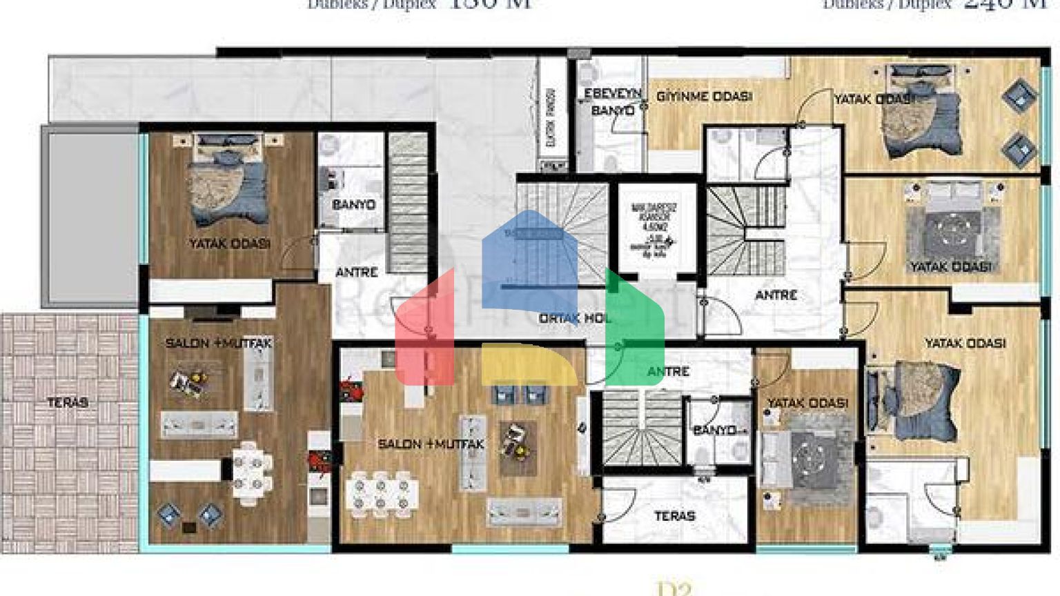 Ексклюзивний проект в мікрорайоні Гюрсу-Анталія