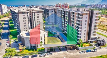 Квартира планування 3 + 1 в мікрорайоні Сітелер - Анталія