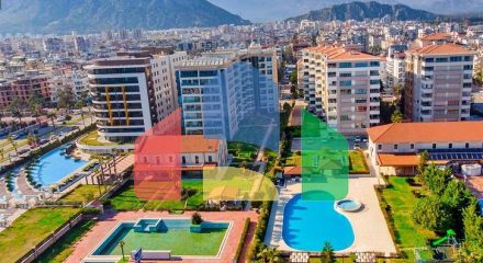 Квартира планування 2 + 1 в мікрорайоні Лиман - Анталія