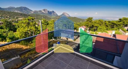 3+2 villa in Geikbair - Antalya neighborhood
