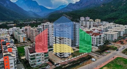 Квартира планування 3 + 1 в мікрорайоні Сарису - Анталія