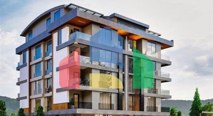 Квартири планування 2 + 1 і 4 + 2 в мікрорайоні Лиман - Анталія