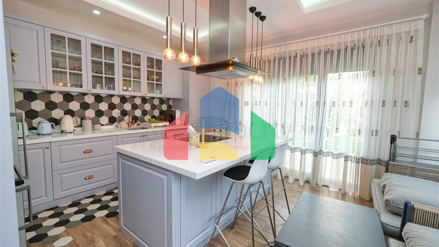 Вілла планування 5 + 1 в мікрорайоні Моллаюсуф - Анталія