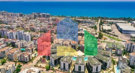 Квартиры планировки 2+1 в микрорайоне Лиман - Анталия