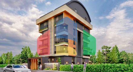 Квартира планировки 2+1 в микрорайоне Алтынкум - Анталия