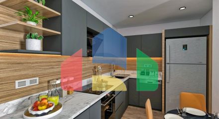 Квартира планировки 2+1 в микрорайоне Алтынкум - Анталия