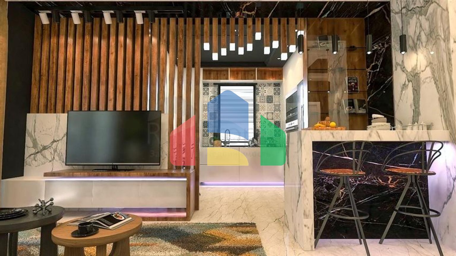 Квартири планування 4 + 1 в мікрорайоні хурма - Анталія