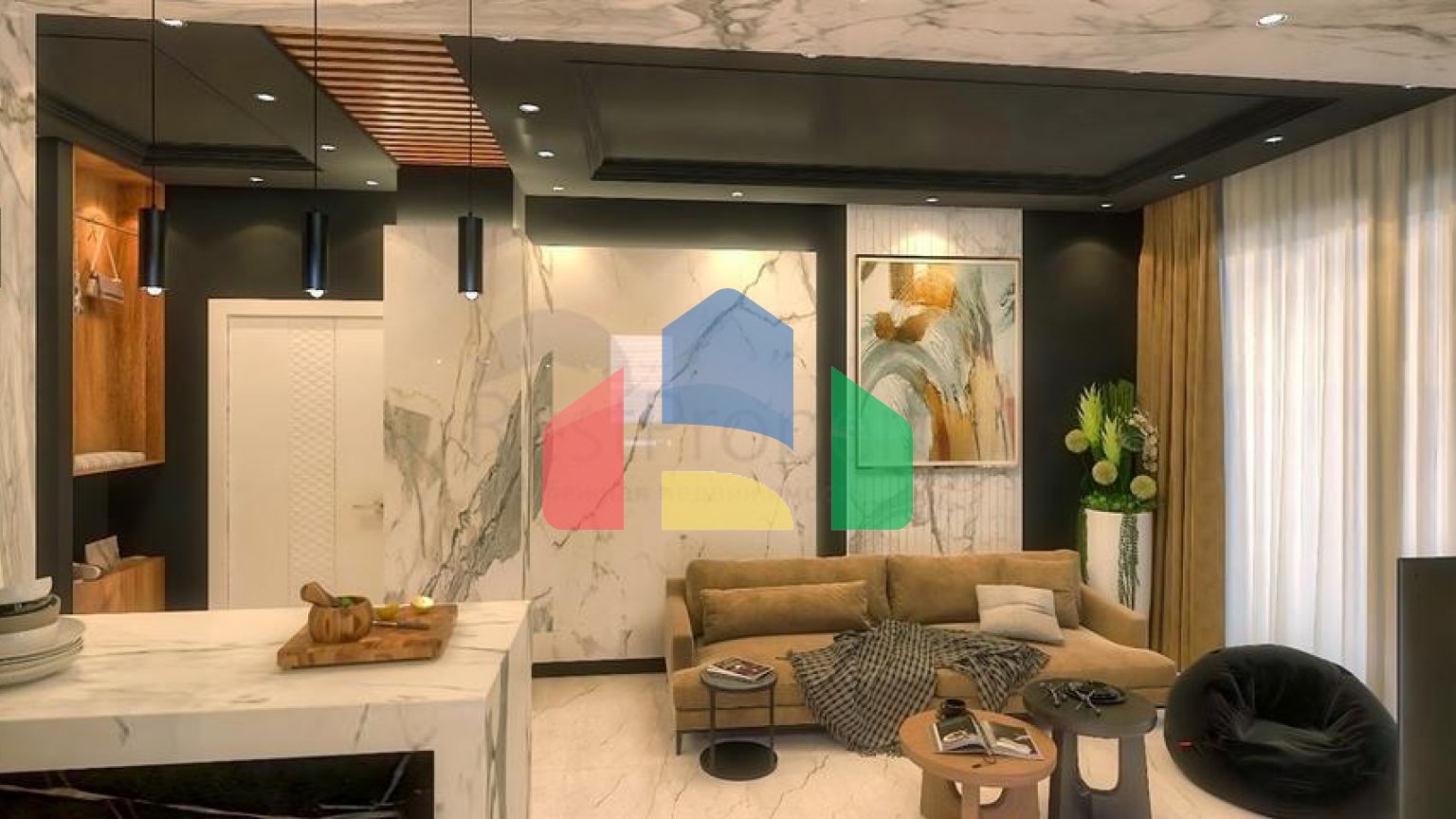 Квартири планування 4 + 1 в мікрорайоні хурма - Анталія