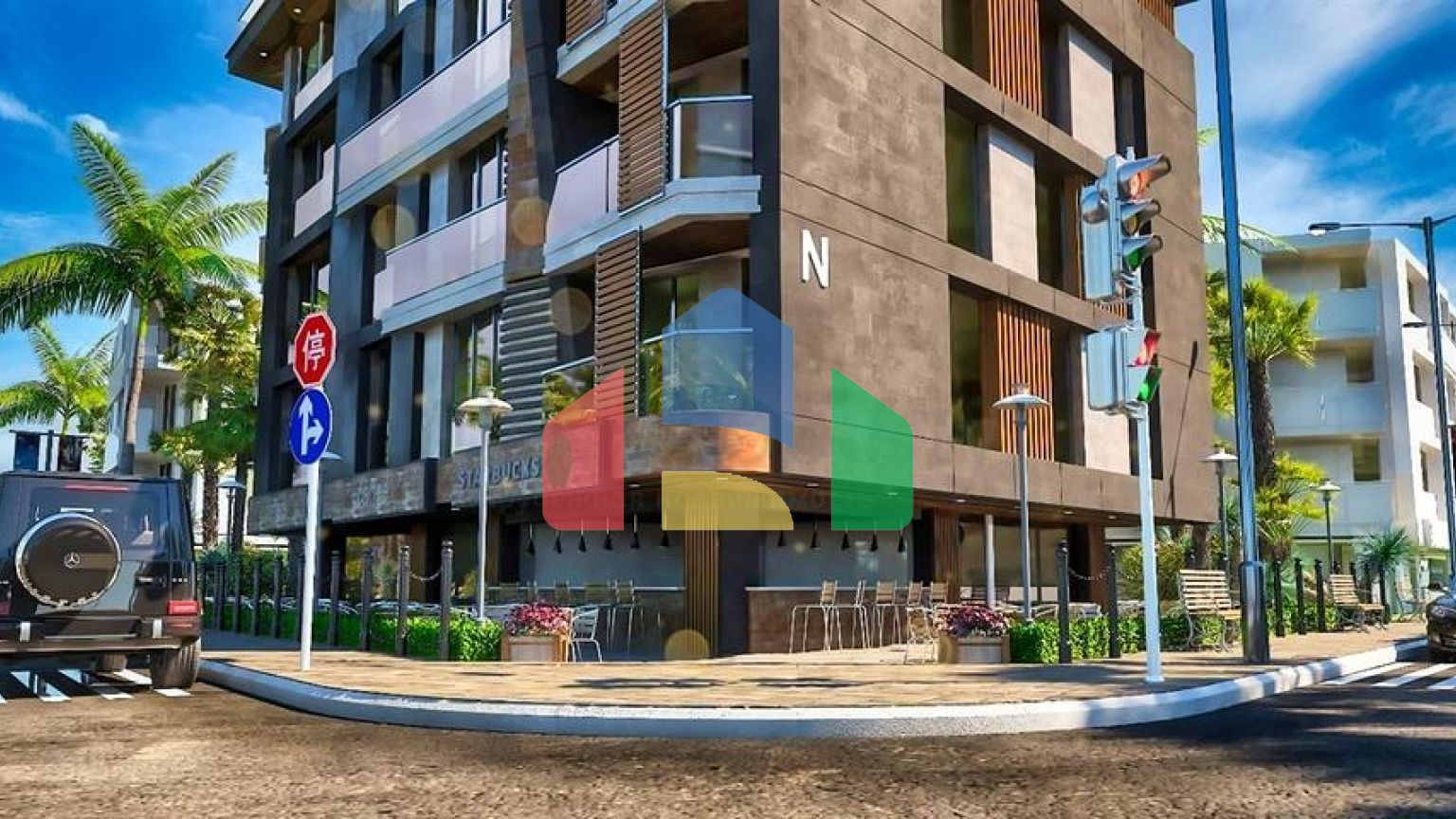 Квартири планування 4 + 1 в мікрорайоні хурма - Анталія