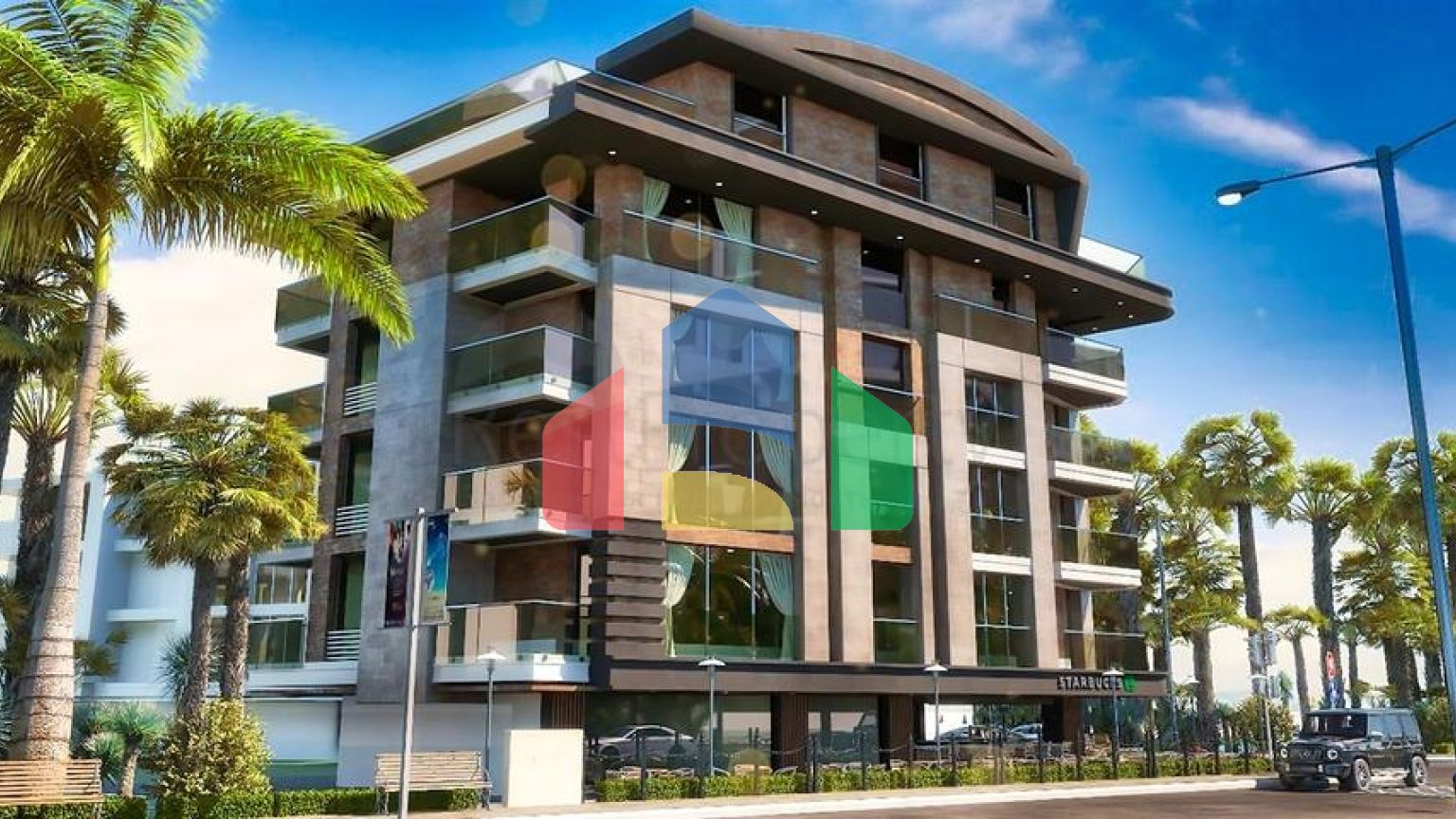 Квартири планування 4 + 1 в мікрорайоні хурма - Анталія