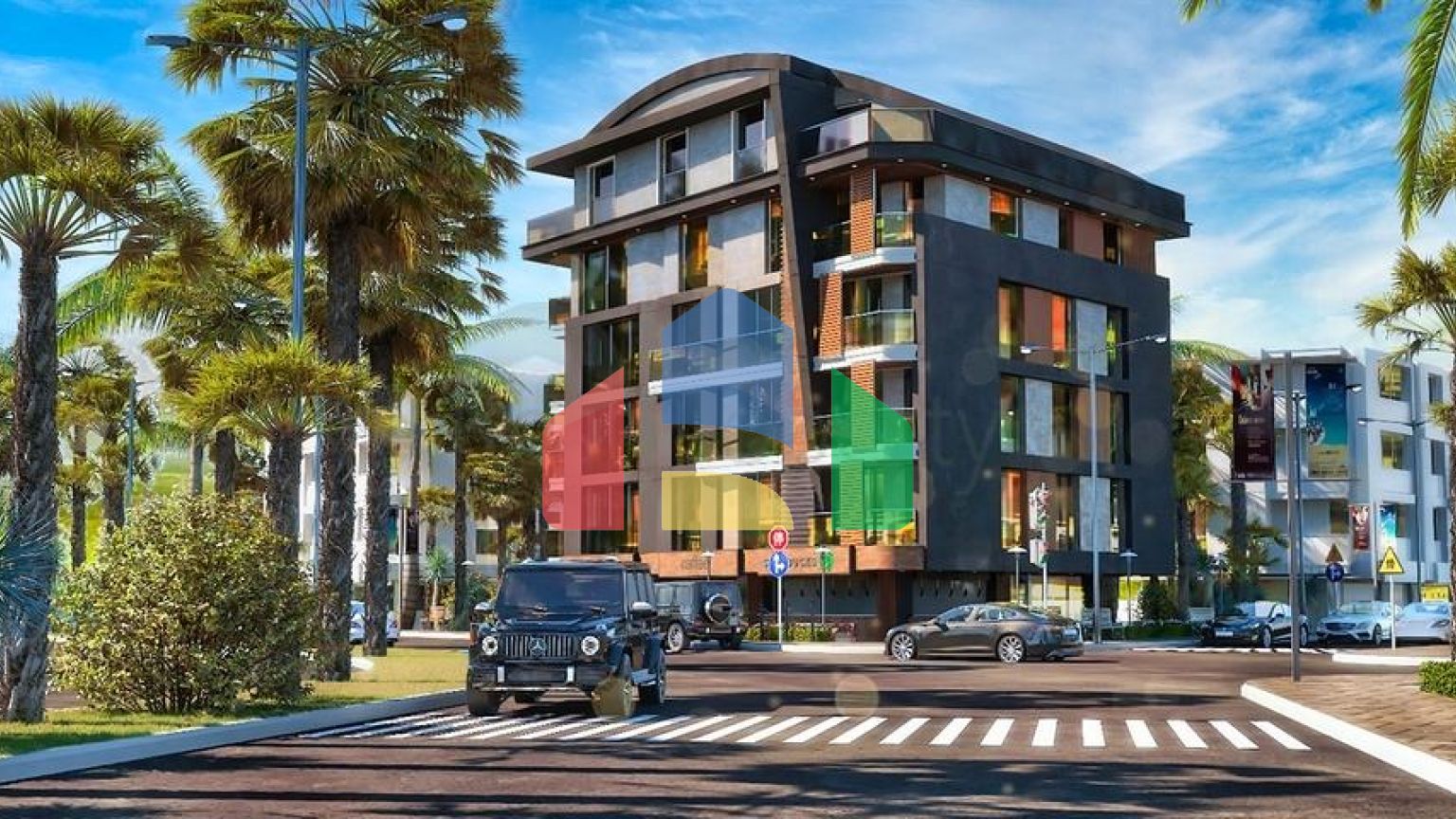 Квартири планування 4 + 1 в мікрорайоні хурма - Анталія