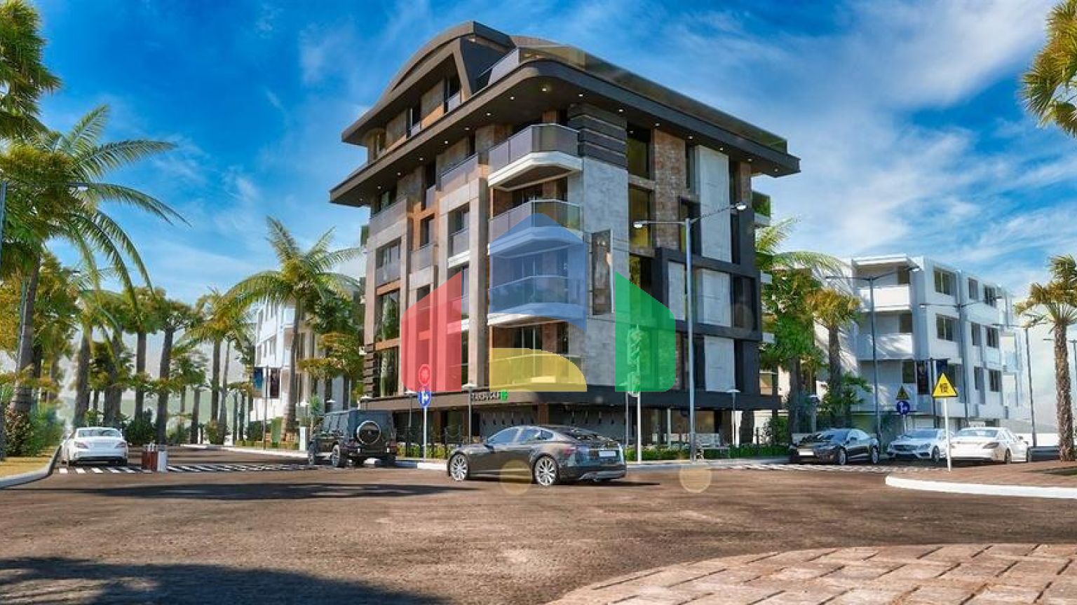 Квартири планування 4 + 1 в мікрорайоні хурма - Анталія