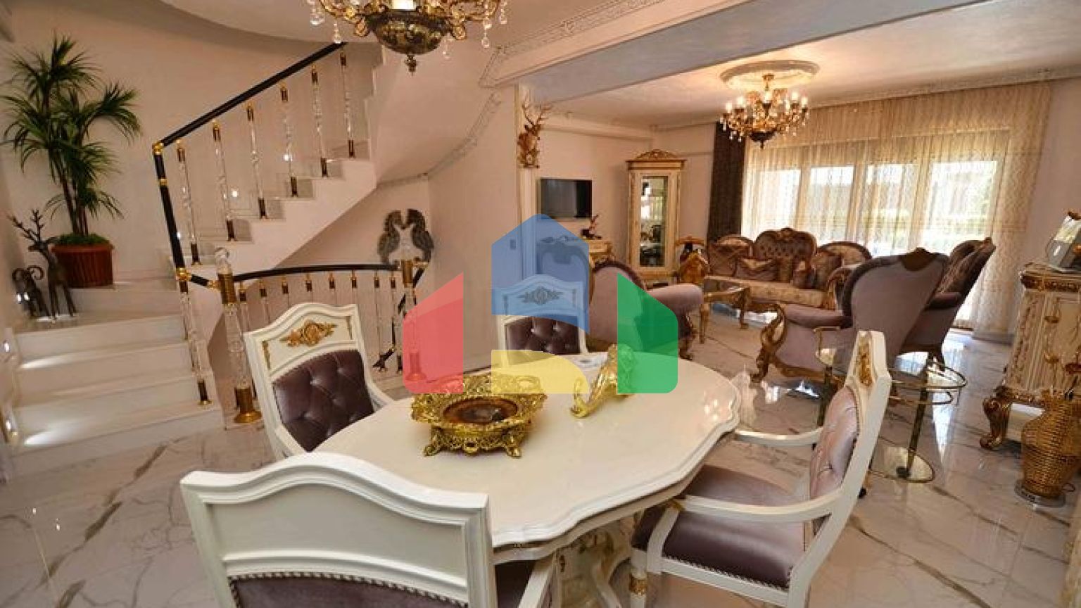 Виллы класса люкс , планировки 5+2 в микрорайоне Сарысу - Анталия