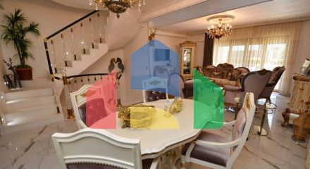 Виллы класса люкс , планировки 5+2 в микрорайоне Сарысу - Анталия