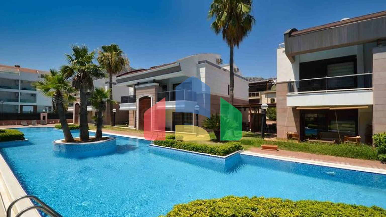 Виллы класса люкс , планировки 5+2 в микрорайоне Сарысу - Анталия