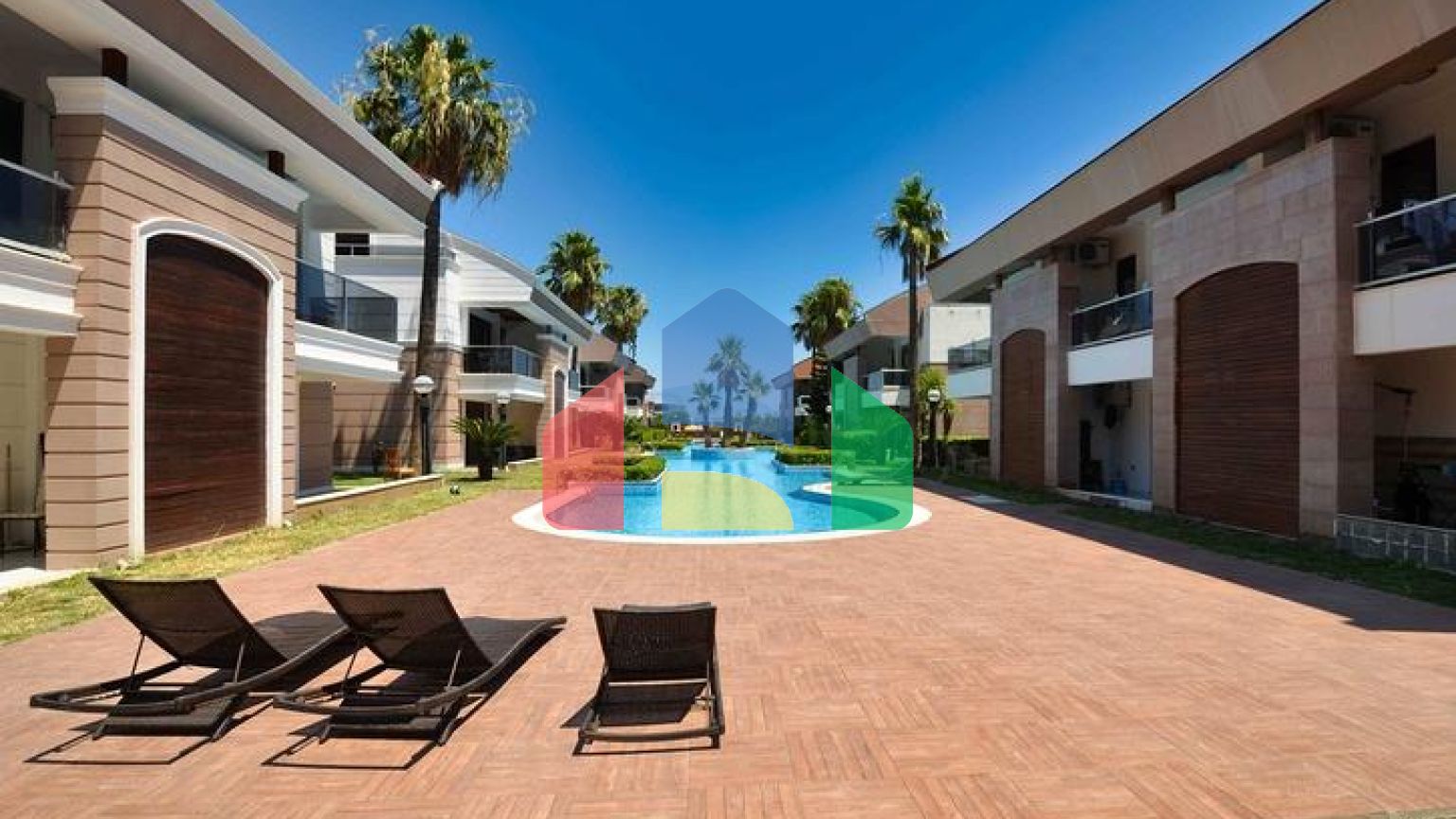 Виллы класса люкс , планировки 5+2 в микрорайоне Сарысу - Анталия