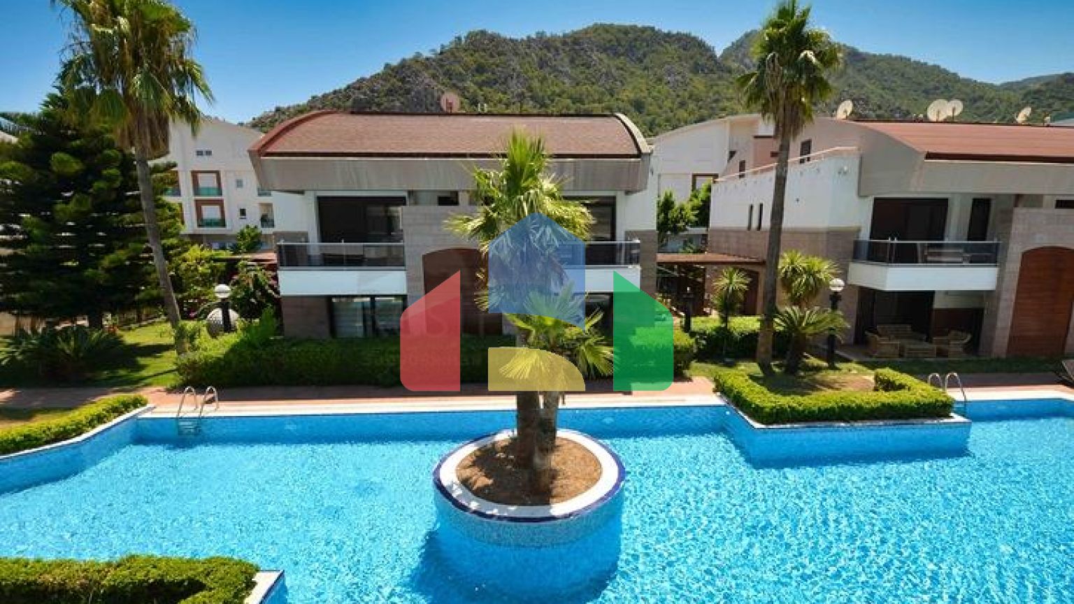 Виллы класса люкс , планировки 5+2 в микрорайоне Сарысу - Анталия