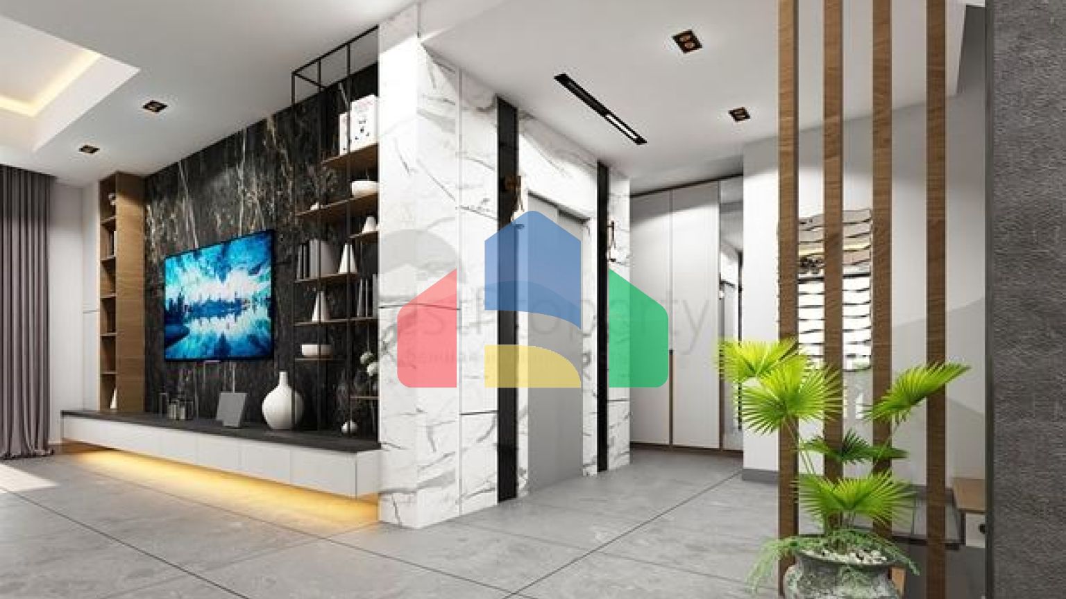 Вилла планировки 5+2 в микрорайоне Моллаюсуф - Анталия