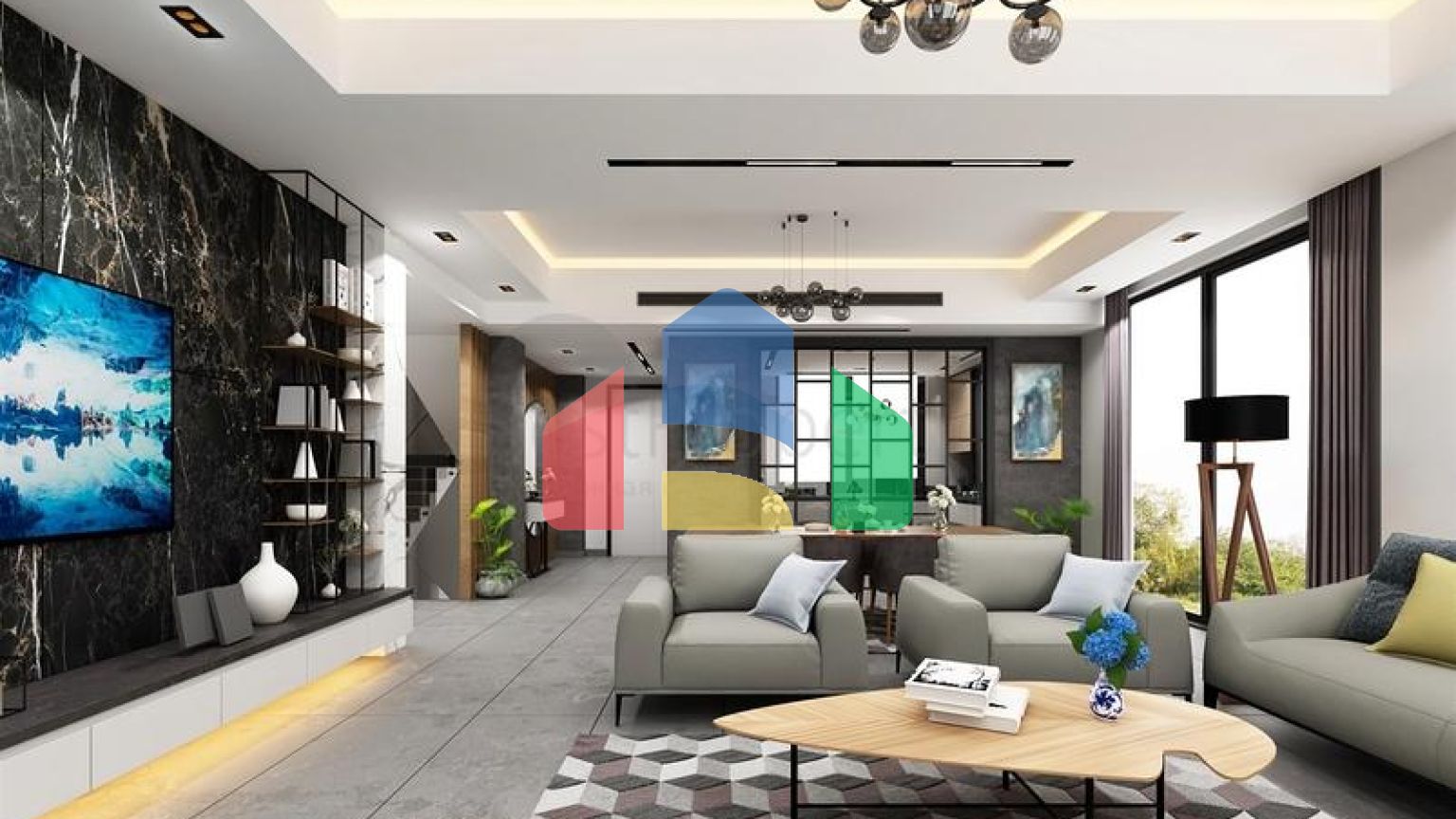 Вилла планировки 5+2 в микрорайоне Моллаюсуф - Анталия