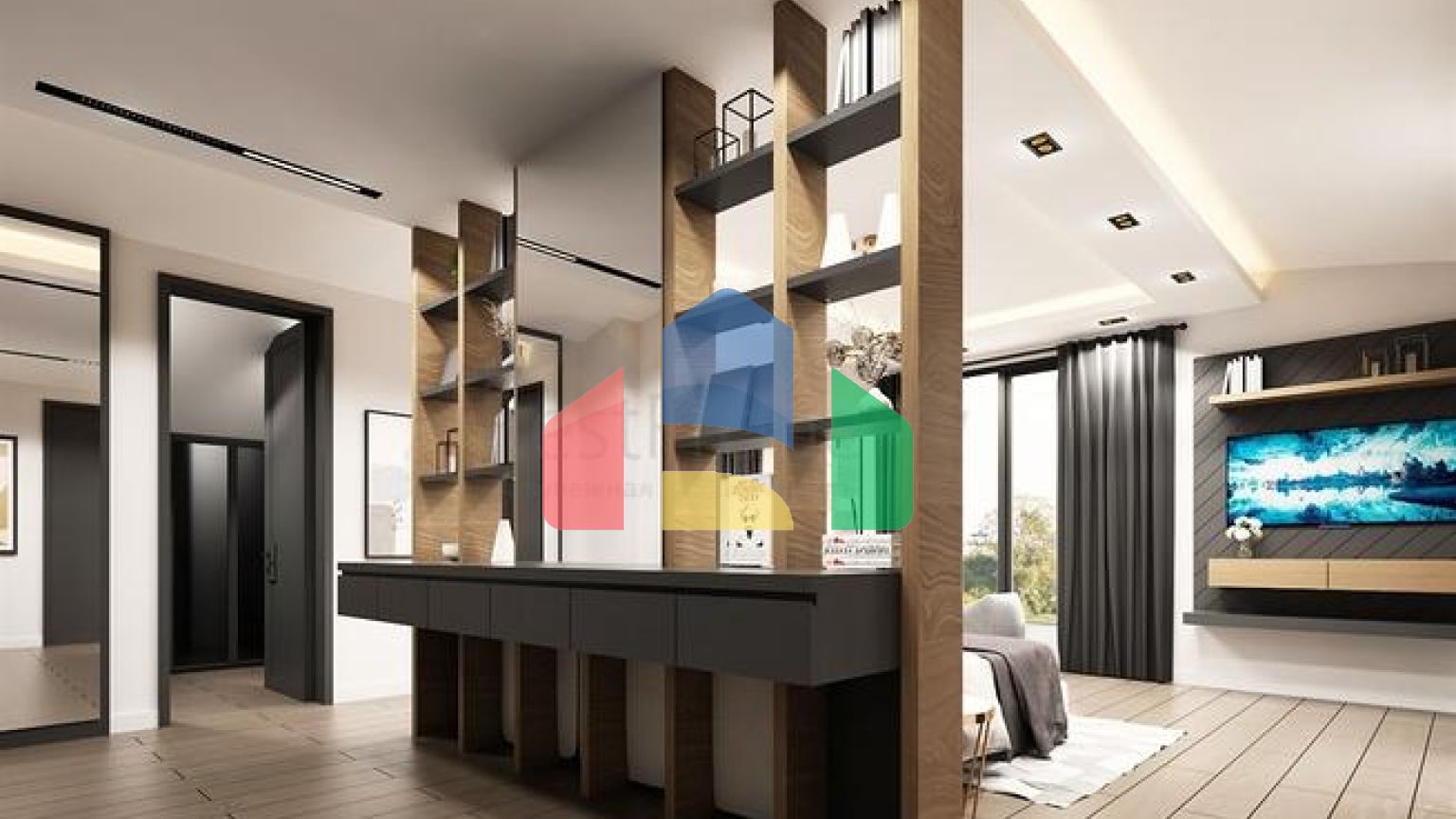 Вилла планировки 5+2 в микрорайоне Моллаюсуф - Анталия