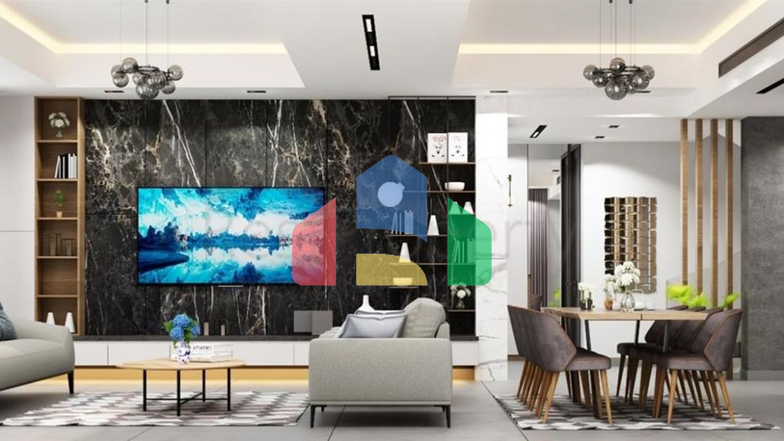 Вилла планировки 5+2 в микрорайоне Моллаюсуф - Анталия