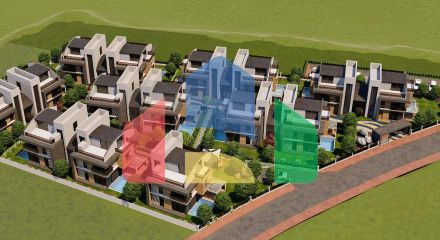 Вилла планировки 5+2 в микрорайоне Моллаюсуф - Анталия