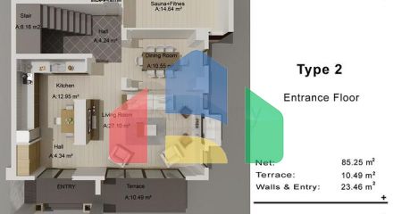 Виллы в микрорайоне Хаджисекилер - Анталия