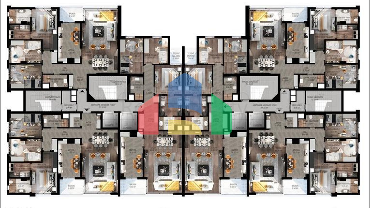 Офф-план проект в районі Унжали Коньяалти Анталія