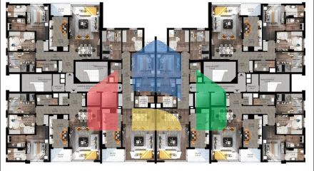 Офф-план проект в районі Унжали Коньяалти Анталія