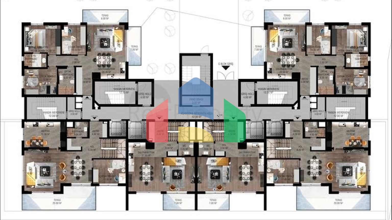 Офф-план проект в районі Унжали Коньяалти Анталія