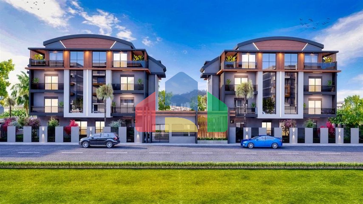 Квартири планування 1 + 1 і 2 + 1 в районі Кушкаваги - Анталія