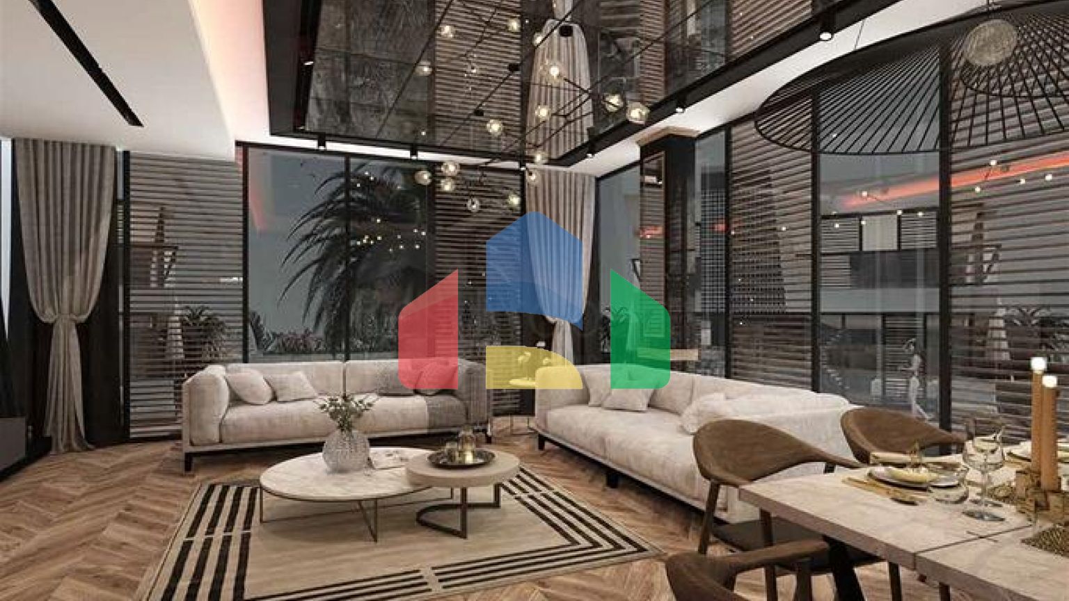 Розкішні вілли 6 + 1 в межах міста Анталії