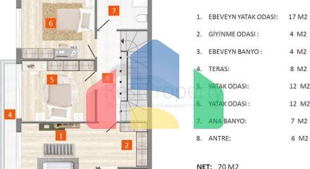 Вілла просторого планування 5 + 1 в районі Молла Юсуф - Анталія Вілла просторого планування 5 + 1 в районі Молла Юсуф - Анталія