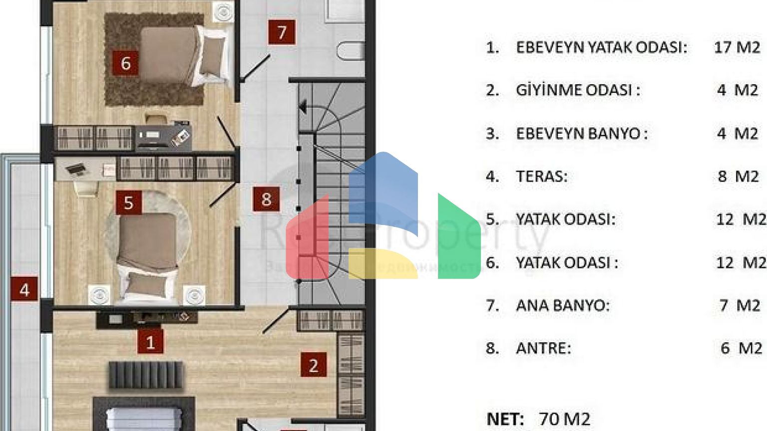Вілла просторого планування 5 + 1 в районі Молла Юсуф - Анталія