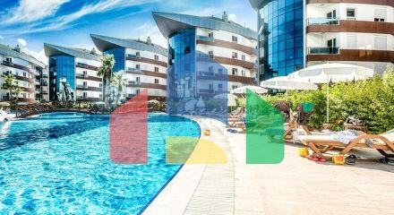 Квартира 2+1 в комплексе отельного плана в 5 минутах от моря