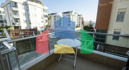 Квартира 2 + 1 з меблями в Лимані Коньяалти 600 м до моря