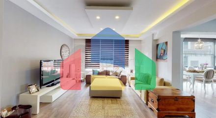 A 6+1 duplex apartment in the Undzhaly - Antalya neighborhood