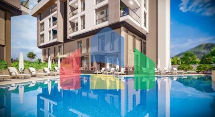 2+1 duplex apartments in the Persimmon - Antalya neighborhood