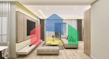 Квартири планування 2 + 1 дуплекс в мікрорайоні хурма-Анталія