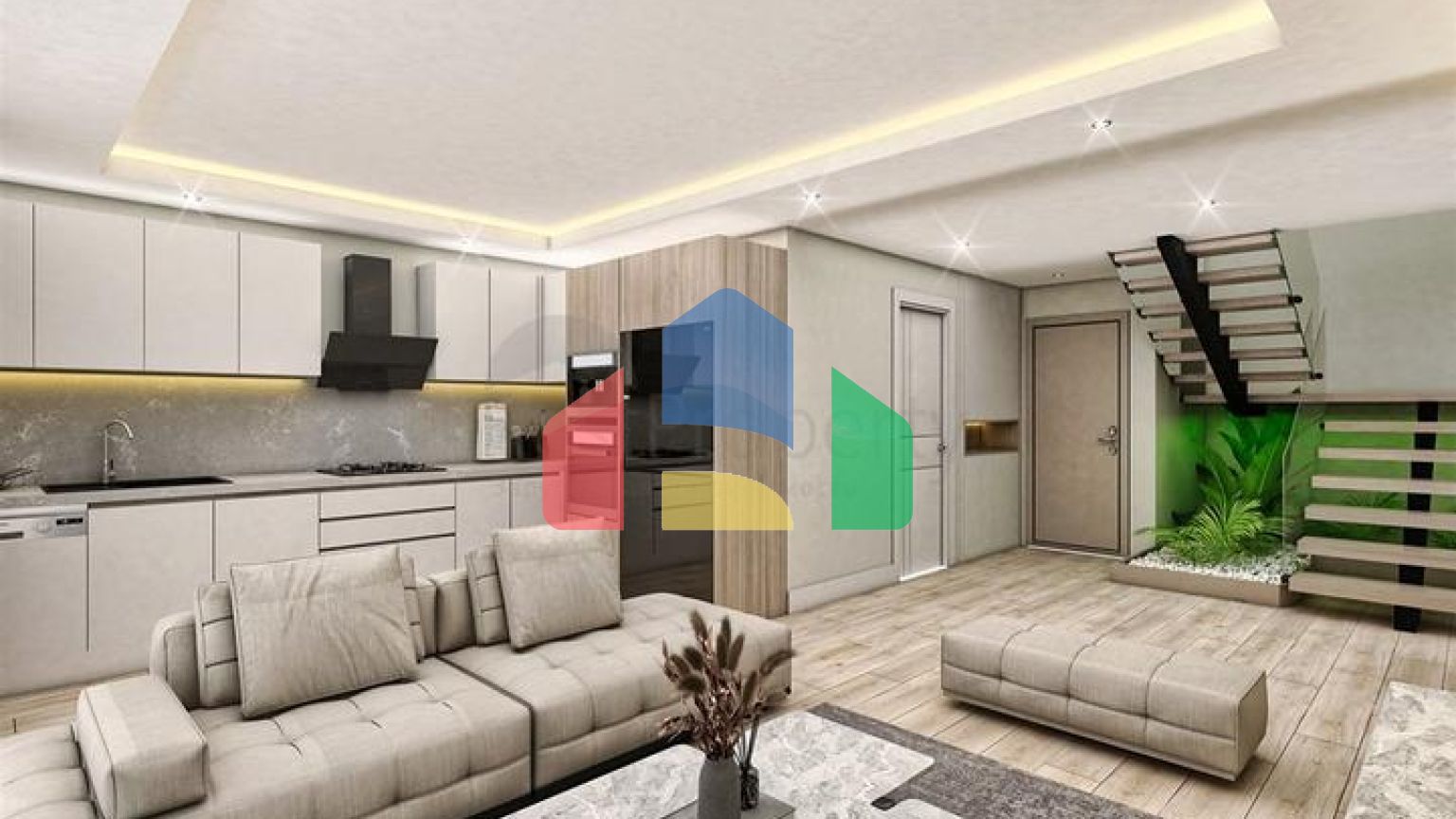 Квартири планування 2 + 1 дуплекс в мікрорайоні хурма-Анталія