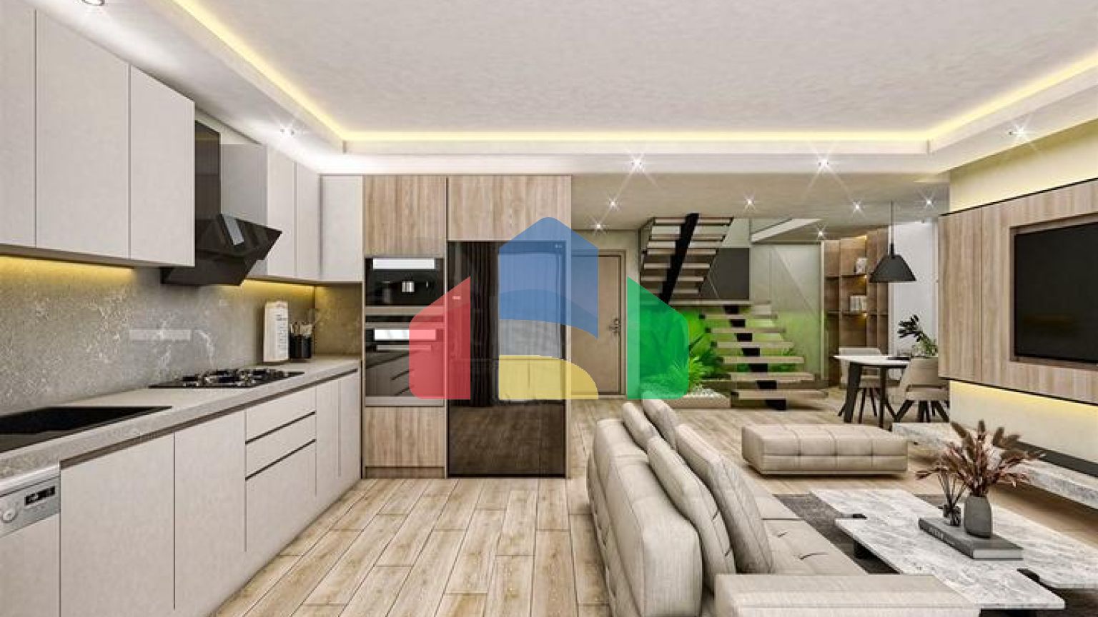 Квартири планування 2 + 1 дуплекс в мікрорайоні хурма-Анталія