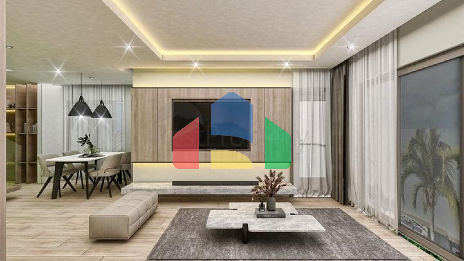 Квартири планування 2 + 1 дуплекс в мікрорайоні хурма-Анталія