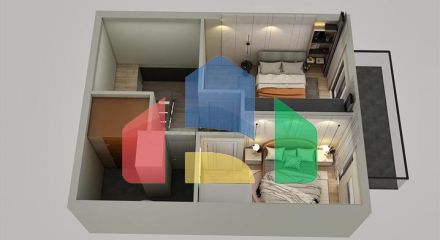 Квартири планування 2 + 1 дуплекс в мікрорайоні хурма-Анталія